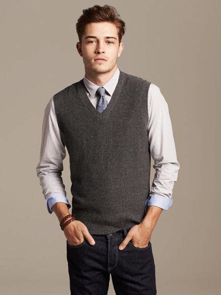 grey sweater vest boys.